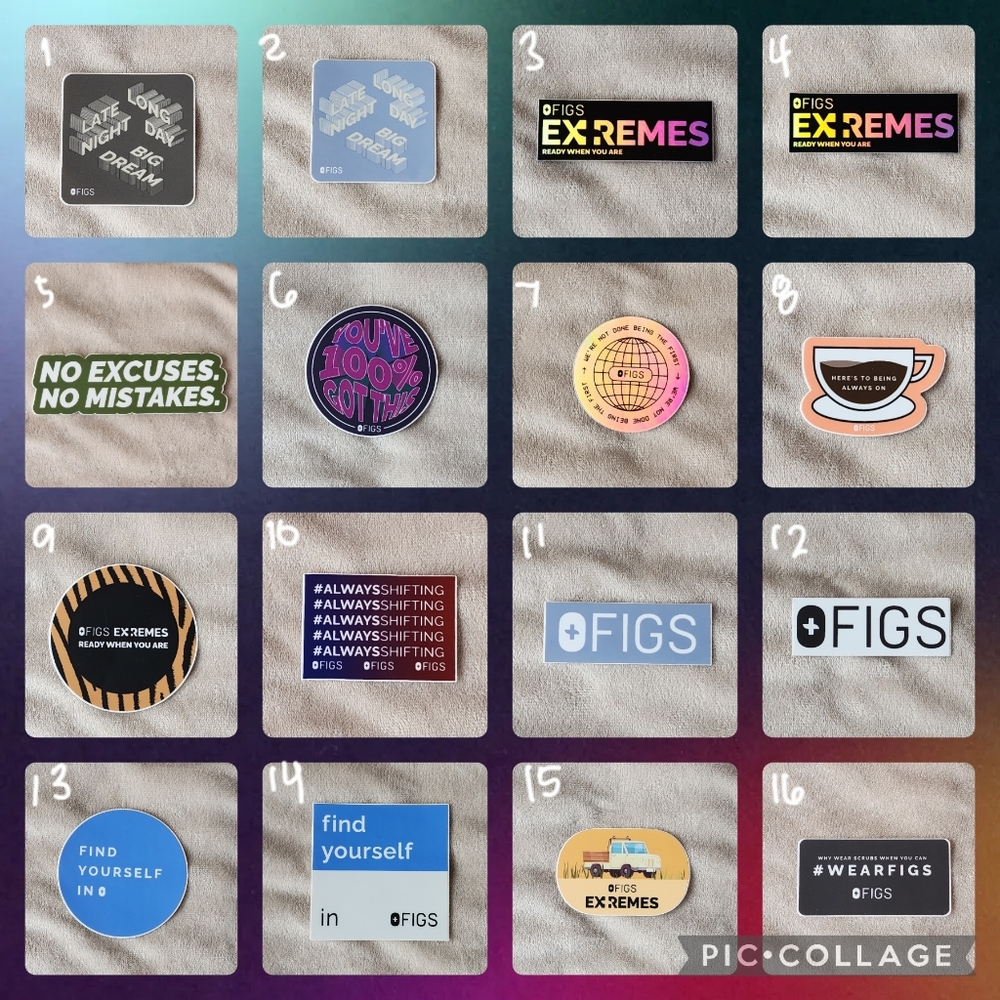 FIGS Stickers - Extremes - Picture 2 of 7